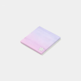 Mini vierkante waterverf paarse roze post-it® notes