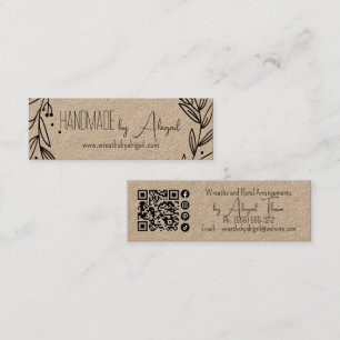 Mini Vignes de couronnes faites main Carte de visite