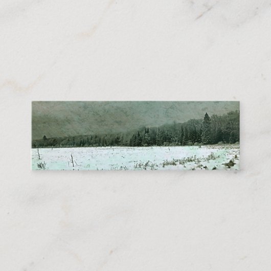 Mini-Visitekaartje - winterlandschap - Mini Visitekaartje (Voorkant)