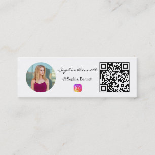 Mini visitekaartjes Instagram foto QR volgers
