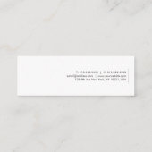 Mini Visitekaartjes Minimalistisch ontwerp Sjabloo (Achterkant)