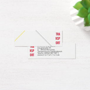 Mini Visitenkarten für Kurierfahrer Mini Visitekaartjes