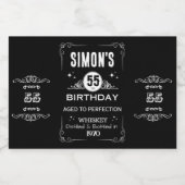 Mini Whiskey Fles Label - Etiket van de Vloeistof (Enkel label)