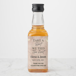 Mini Whiskey Fles Label - Liquor Label - Huwelijk Likeurfles Etiket