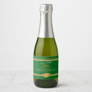Mini Wine Bottle Labels voor 45th Class Reunion Sparkling Wijnetiket