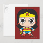 Mini Wonder Woman Briefkaart (Voorkant / Achterkant)