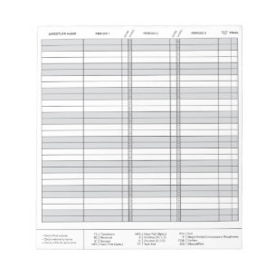 Mini Wrestling Score Pad Notitieblok