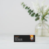 Mini Yin Yang sur le Carte de visite du feu (Debout devant)