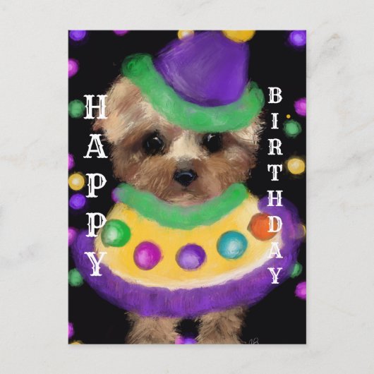 MINI YORKIE POO         BRIEFKAART (Voorkant)