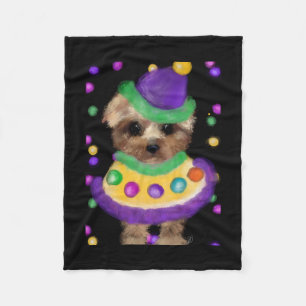 MINI YORKIE POO FLEECE DEKEN