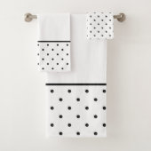 Mini zwarte acrylpolitskit bad handdoek (Insitu)