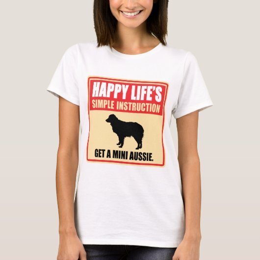Miniature Australian Shepherd T-shirt (Voorkant)