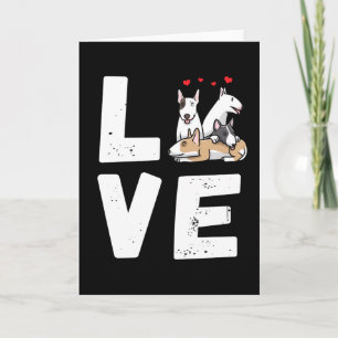 Miniature Bull Terrier Dog Kaart