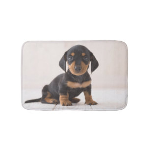 Miniature Dachshund Sitting Badmat