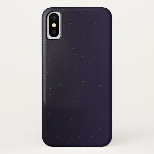 Miniature de nuit Sky iPhone X Coque - Sleek & Dur (Dos)