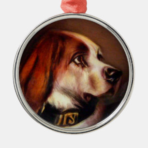 MINIATURE DOG PORTRAITS Bloodhound Metalen Ornament