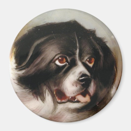 MINIATURE DOG PORTRAITS Newfoundland Magneet (Voorkant)