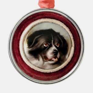 MINIATURE DOG PORTRAITS Newfoundland Metalen Ornament