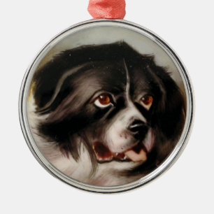 MINIATURE DOG PORTRAITS Newfoundland Metalen Ornament