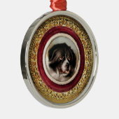 MINIATURE DOG PORTRAITS Newfoundland Metalen Ornament (Rechts)