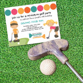 Miniature Golf Anniversaire fêtes Invitations pour