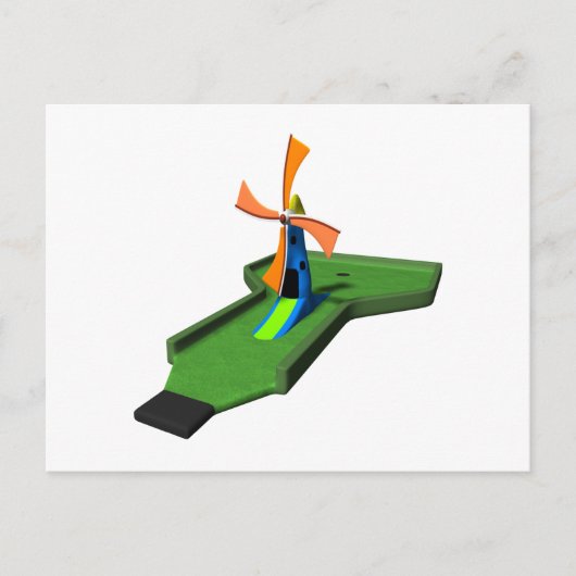 Miniature Golf Briefkaart (Voorkant)