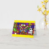 Miniature golf Happy Vaderdag Kaart (Gele Bloem)