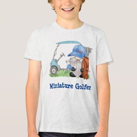 Miniature Golfer Tri-Blend Shirt (Voorkant)