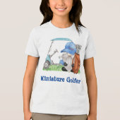 Miniature Golfer Tri-Blend Shirt (Voorkant)