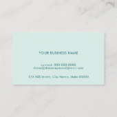 Miniature moderne, carte du monde sur bleu turquoi (Dos)