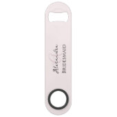 Miniature moderne Monogramme rose pâle minimaliste (Dos)