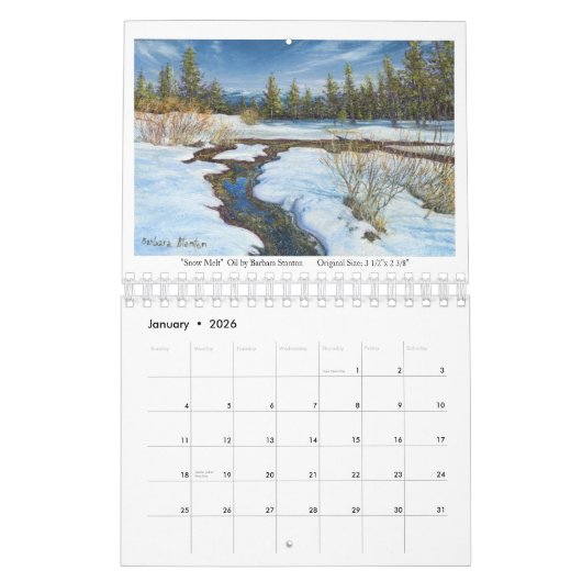 Miniature Paintings van Barbara Stanton Calender Kalender (Jan 2026)