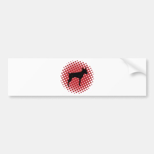 Miniature Pinscher Bumpersticker (Voorkant)