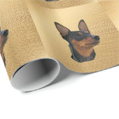 Miniature Pinscher Cadeaupapier (Rol Hoek)