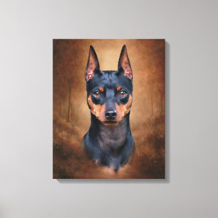 Miniature Pinscher Canvas Afdruk