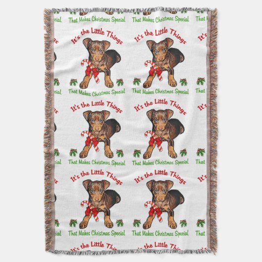 Miniature Pinscher Deken (Voorkant Verticaal)