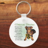 Miniature Pinscher Gifts Sleutelhanger (Voorkant)