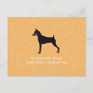Miniature Pinscher Greetings Briefkaart
