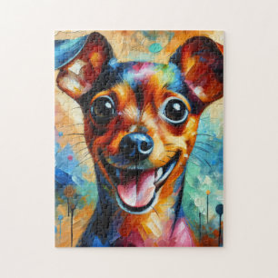Miniature Pinscher Honden Acrylprint Legpuzzel