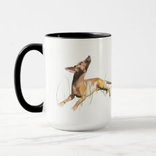 Miniature Pinscher Mok, Hondenmoeder Koffie Mok