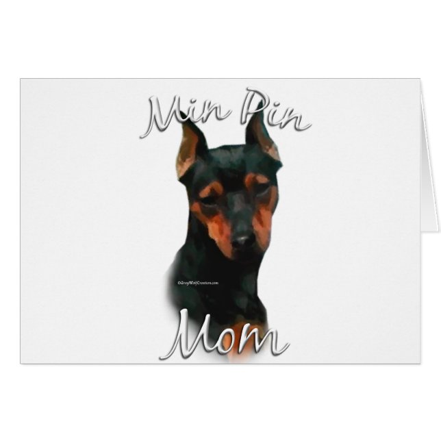 Miniature Pinscher (noir) Maman 2 (Devant horizontal)
