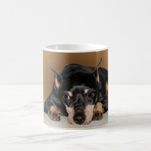 Miniature Pinscher ook bekend als Min Pin Koffiemok (Center)