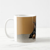 Miniature Pinscher ook bekend als Min Pin Koffiemok (Links)