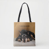 Miniature Pinscher ook bekend onder de naam Min Pi Draagtas (Voorkant)