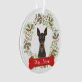 Miniature Pinscher  Ornament (voorkant)