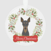 Miniature Pinscher  Ornament (achterkant)