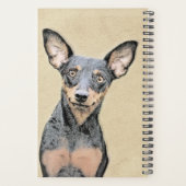 Miniature Pinscher Peinture mignonne Chien Art ori (Dos)