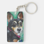 Miniature Pinscher Sleutelhanger (achterkant)