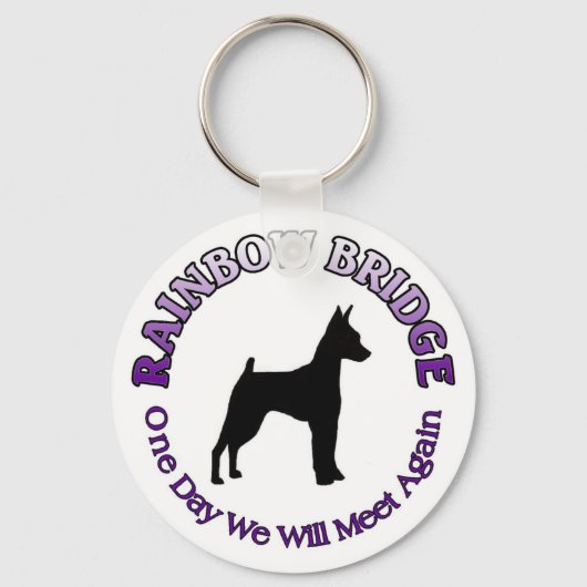 MINIATURE PISCHER MIN PIN RAINBOW BRIDGE SLEUTELHA SLEUTELHANGER (Voorkant)