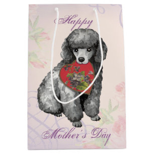 Miniature Poodle Heart Mam Medium Cadeauzakje